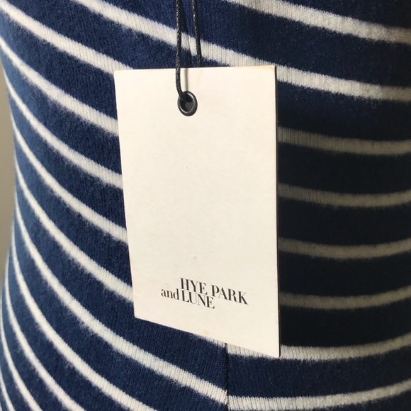 Hye Park And Lune Blue & White Striped Dress - Picture 3 of 5